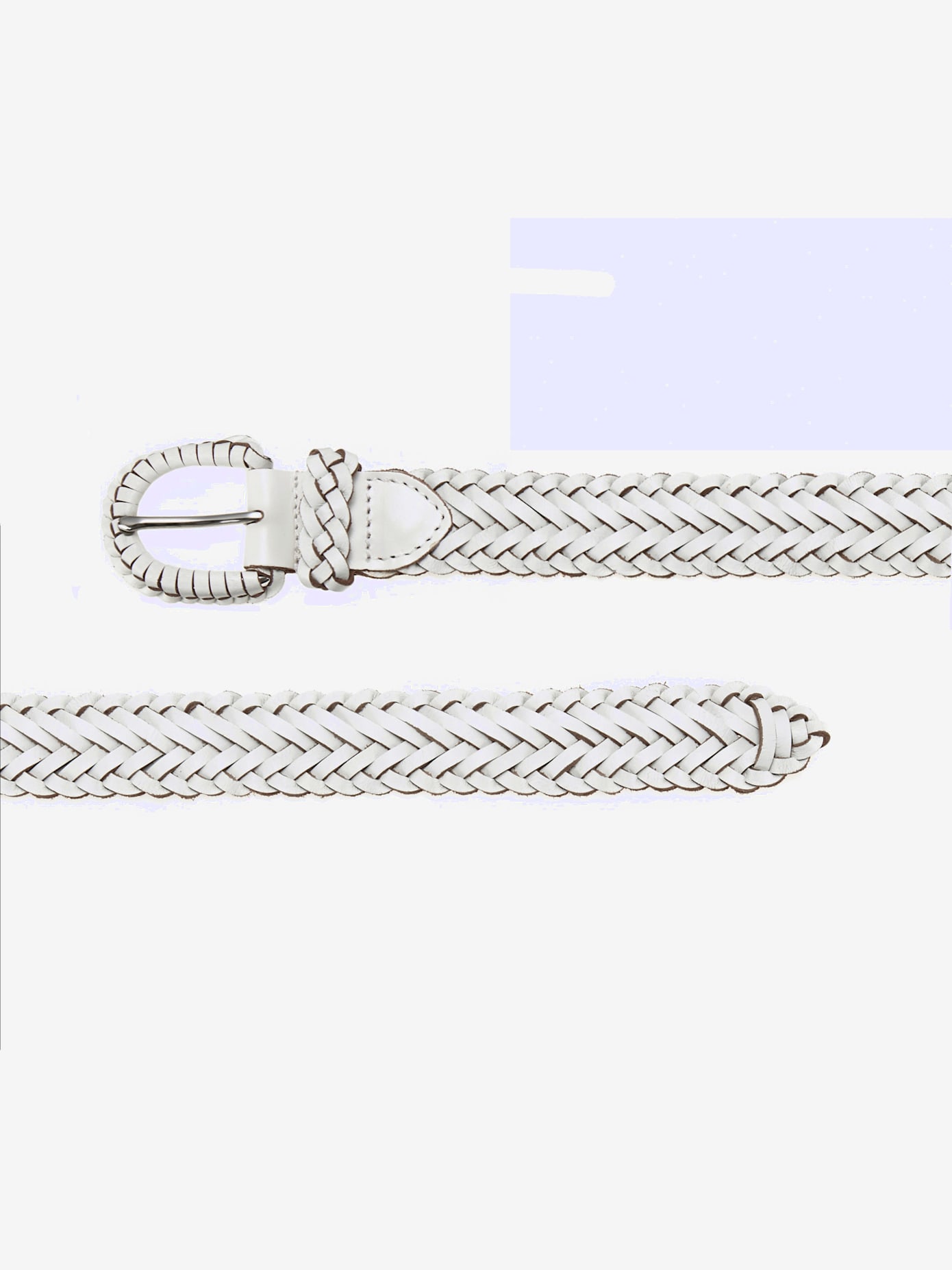 Ceinture en cuir ceinture tressée tendance avec boucle ton sur ton