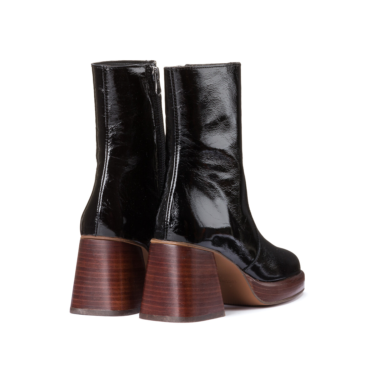 JONAK<br>Botas de tornozelo em couro brilhante Brigand