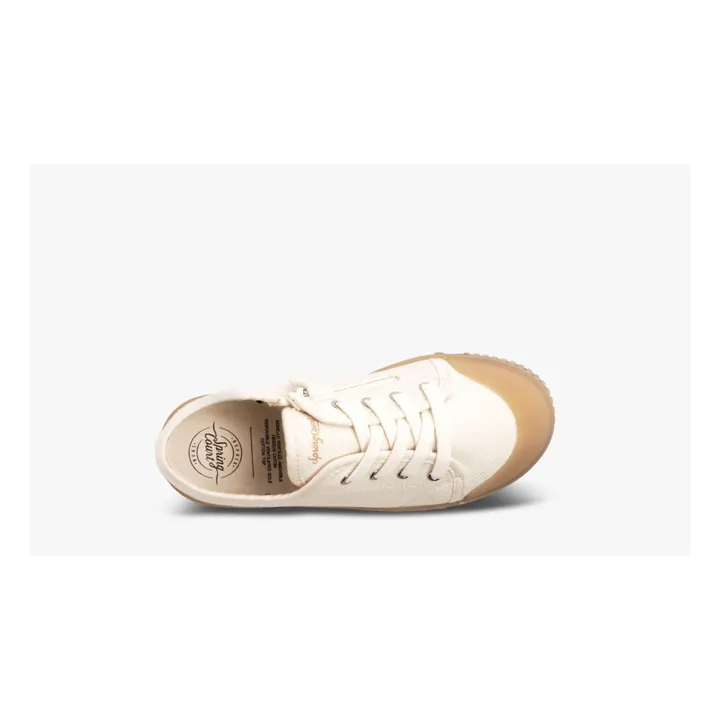Spring Court Baskets Basses Zip G2 Heavy Canvas | Blanc cassé