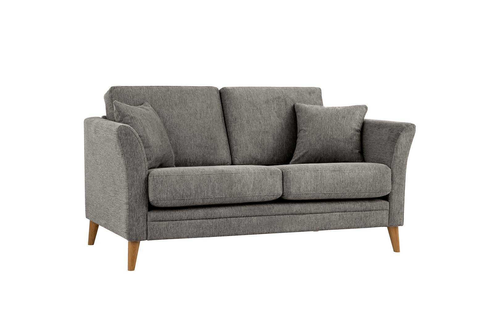 Eden 2,5-seter sofa Tekstil Brego 7 Antrazite med ben i eik natur (15137).