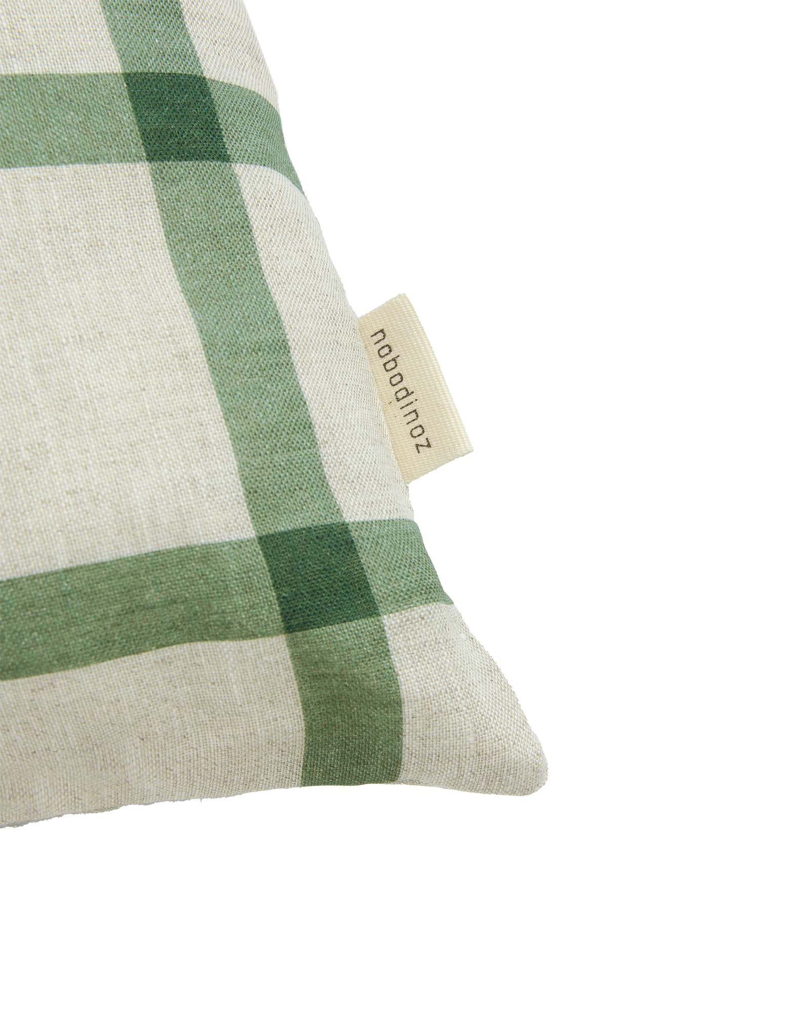 Coussin rectangulaire en lin français vibes m | Vert