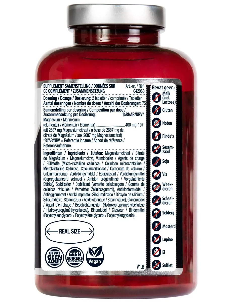 Magnesium Citraat tabletten 400 mg
