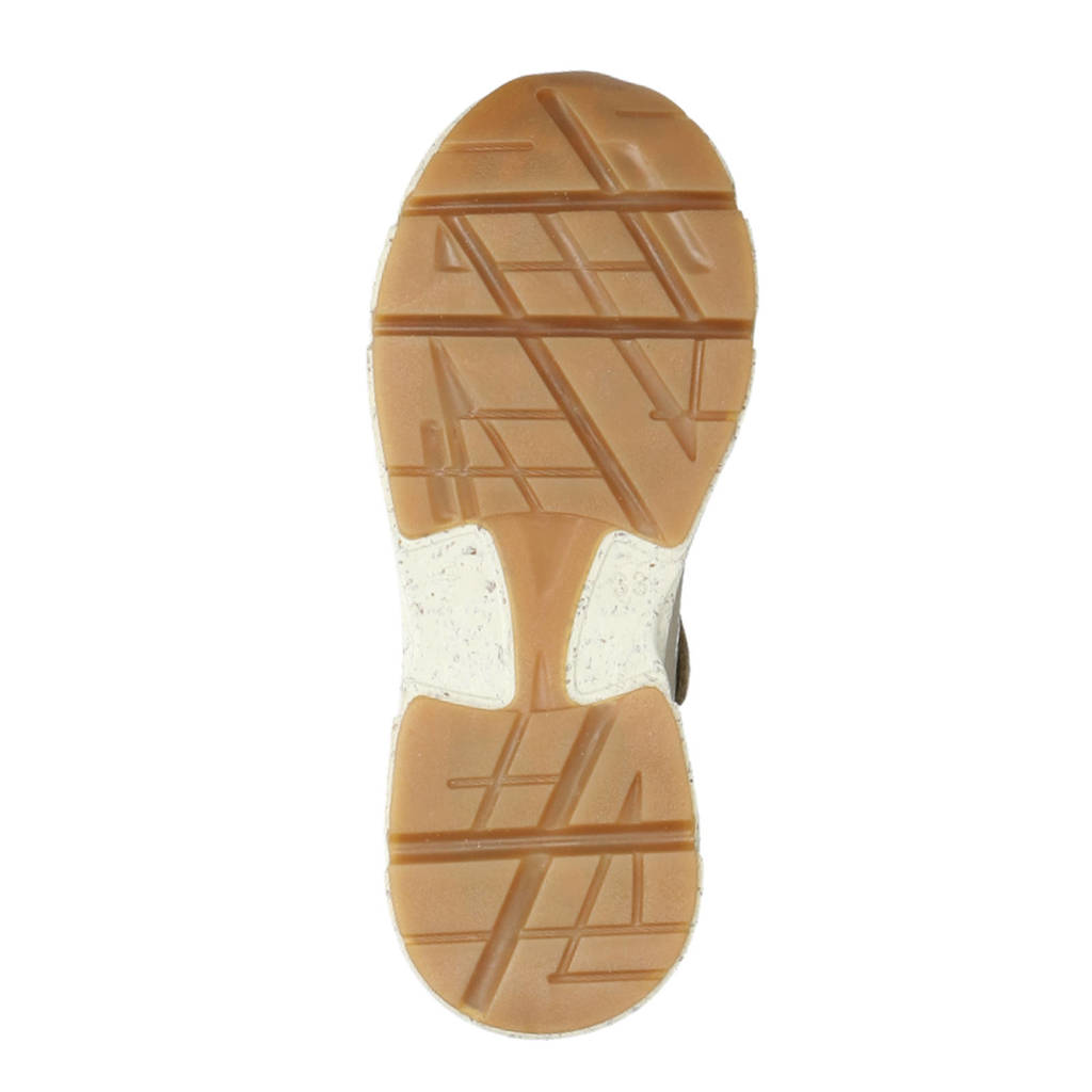 Hip chunky leren sneakers zilver