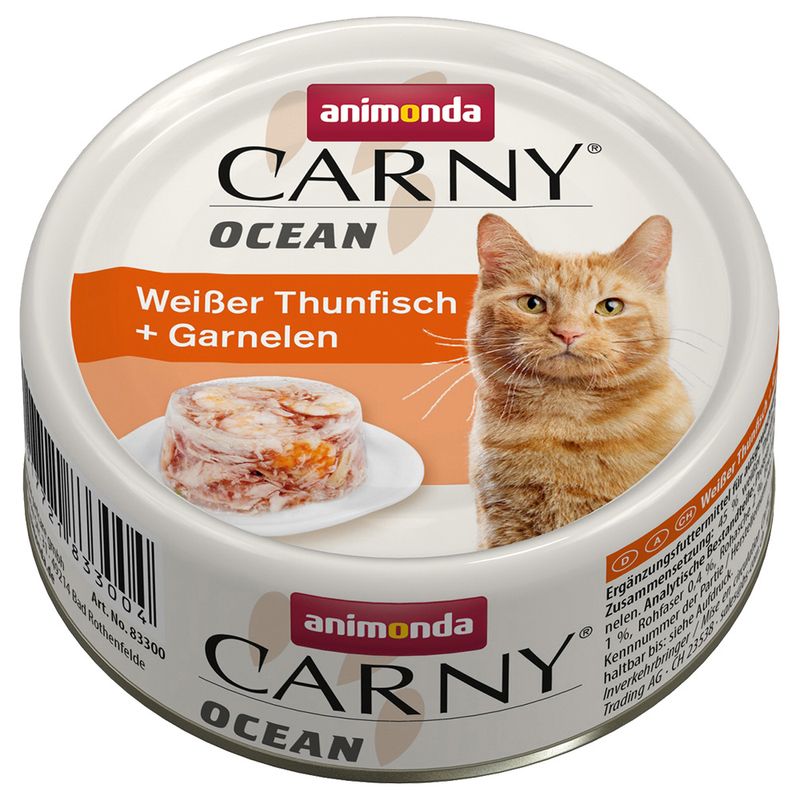 Lot 4 saveurs animonda Carny Ocean 12 x 80 g à prix discount sur bitiba.fr