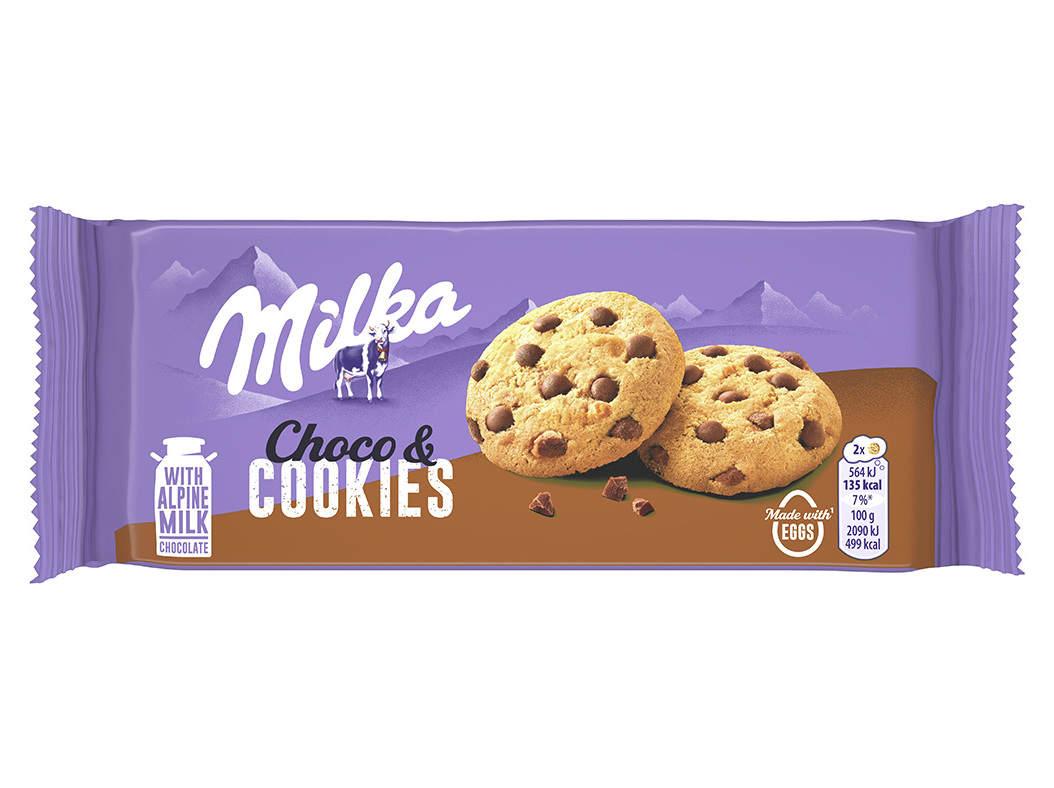 BOLACHAS COOKIES MILKA CHOCO 135G