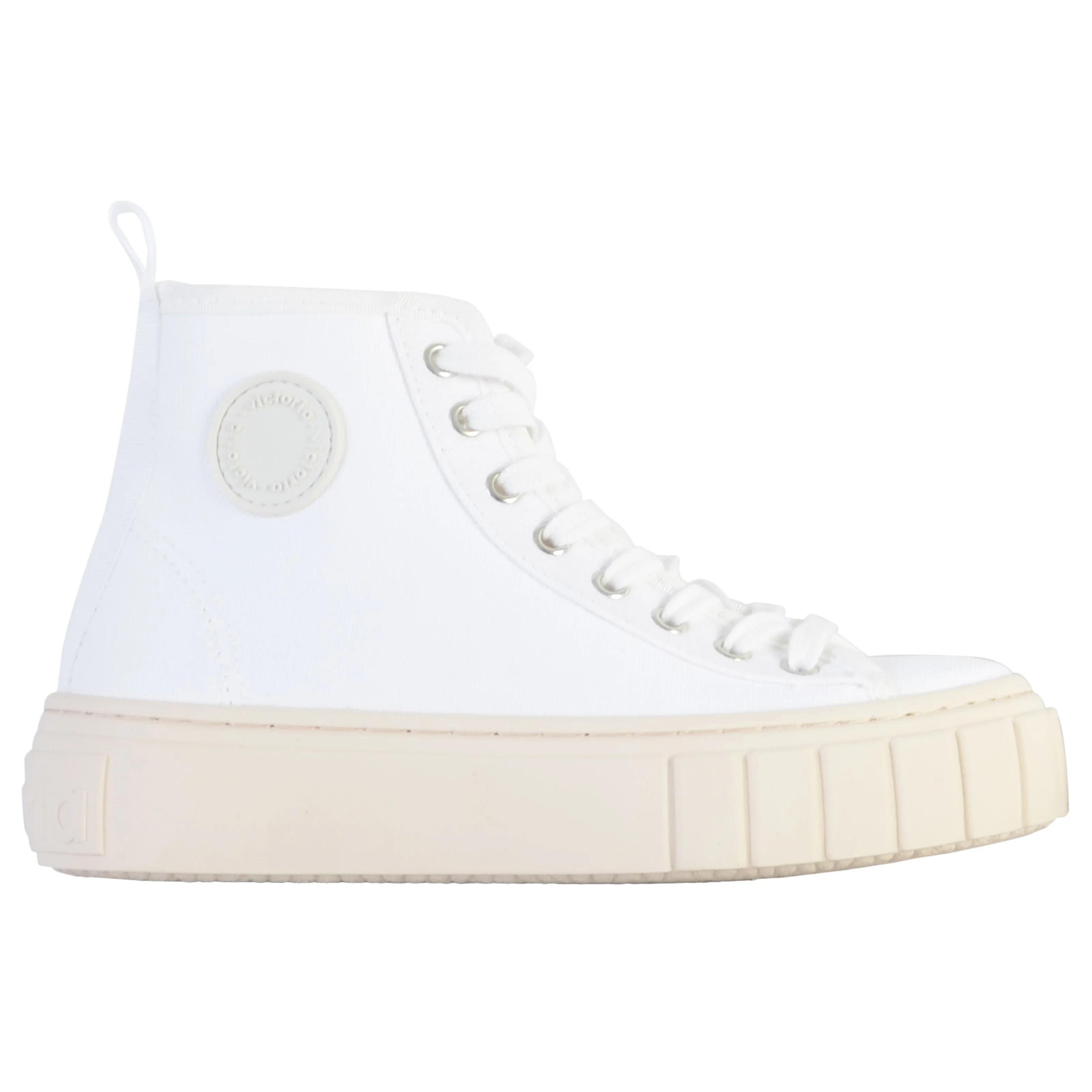Basket à lacets montante | Blanc