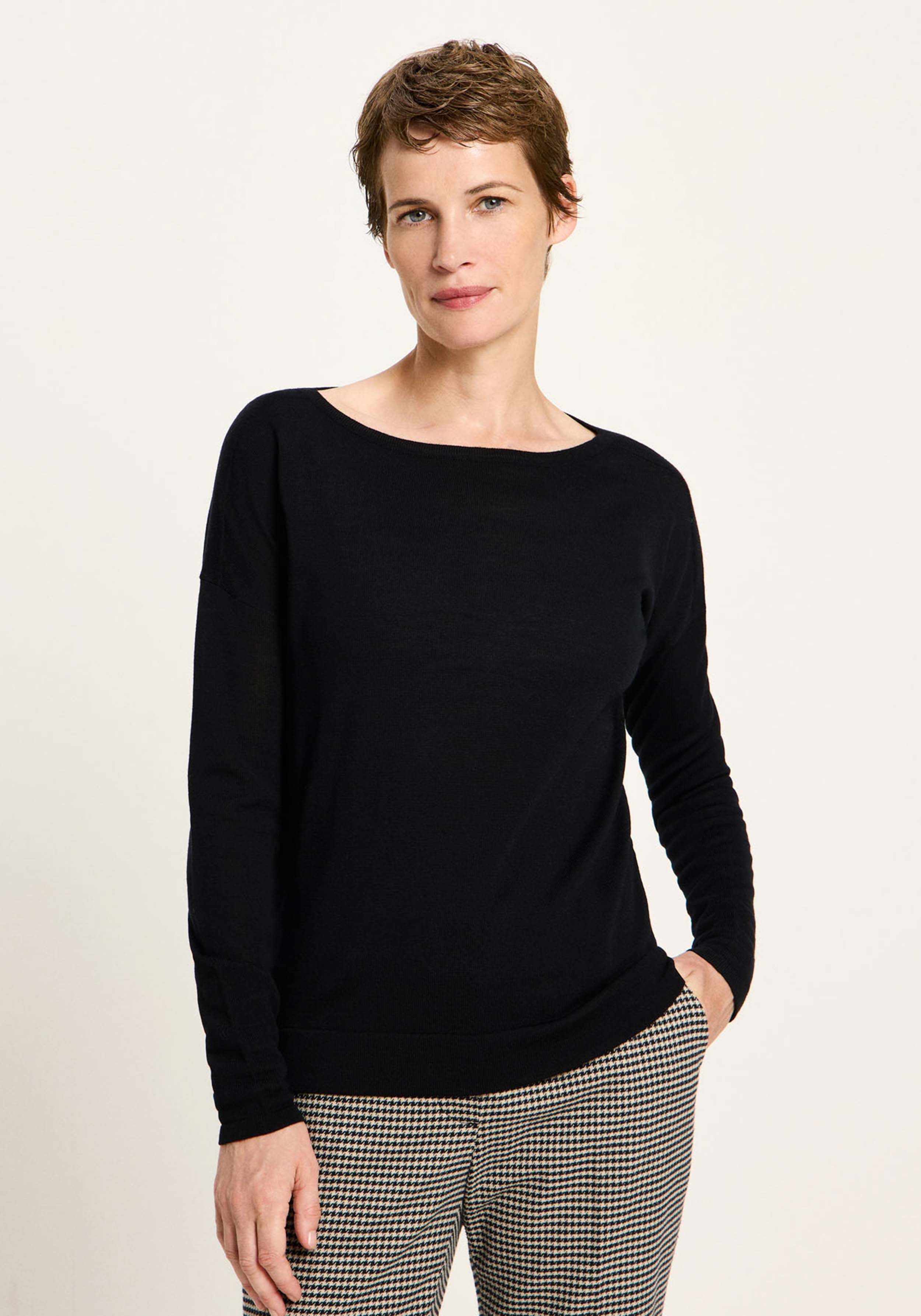 Lanius U-Boot Pullover Black