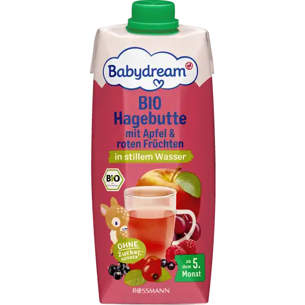 Bio Hagebutte mit Apfel & roten Früchten