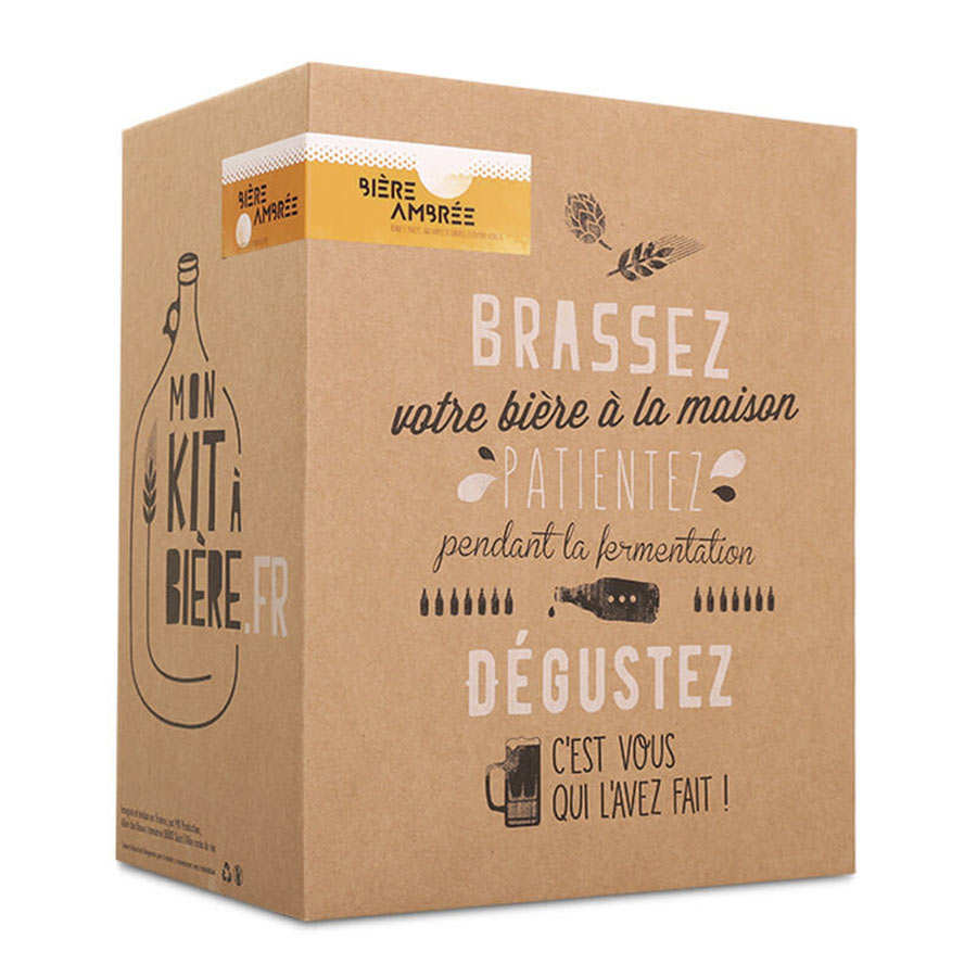 Kit complet de brassage artisanal de bière Ambrée - Pour 5L de bière