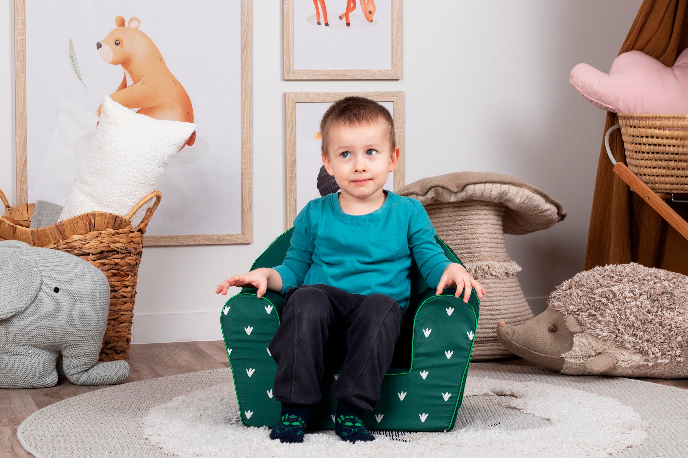 Knorrtoys® Sessel »Green frog« für Kinder; Made in Europe