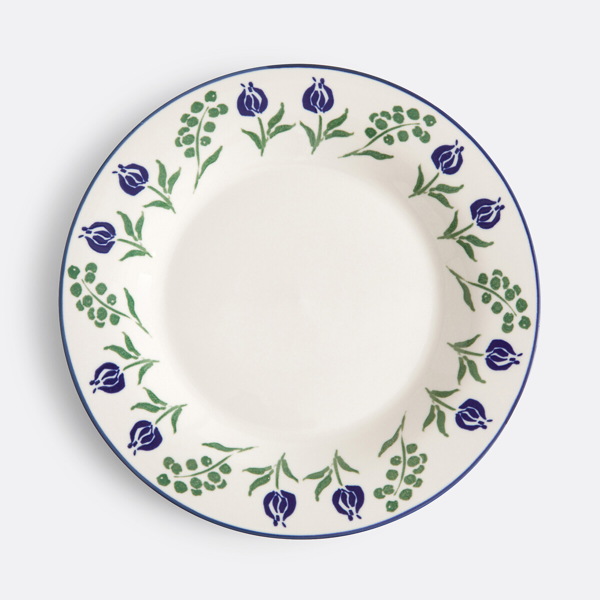 LA REDOUTE INTERIEURS<br>Conjunto de 4 pratos de porcelana, Lysor