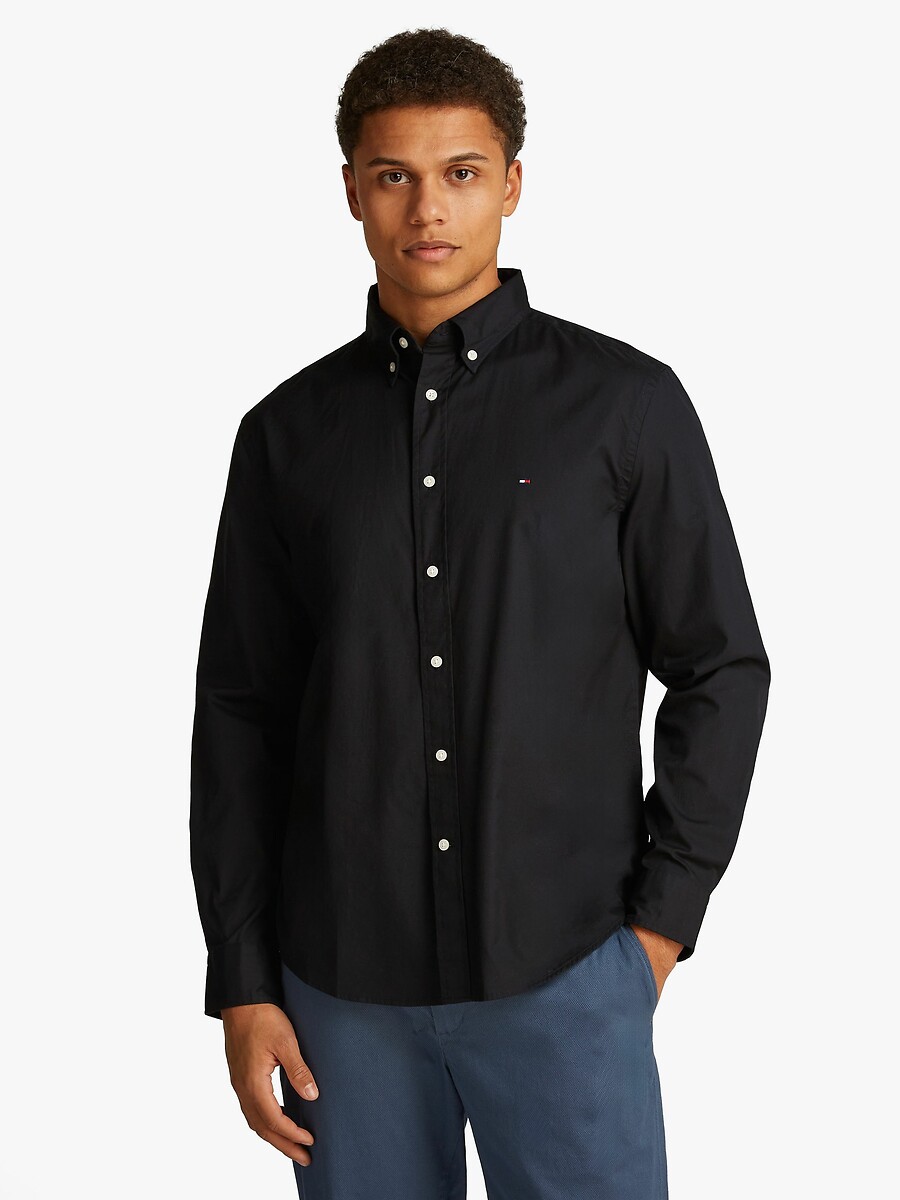 TOMMY HILFIGER<br>Camisa de popeline flexível