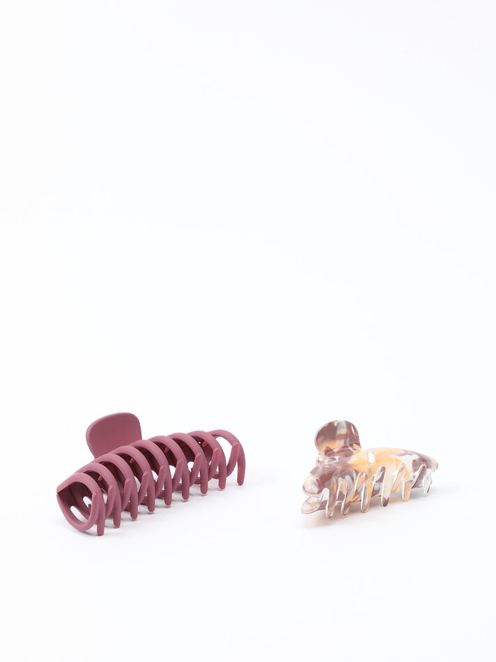 Conjunto de 2 pinças grandes - Lilás