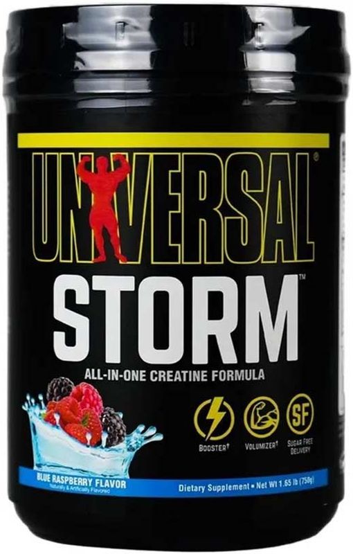Universal Nutrition - Storm - Pre-Workout Booster - Blauwe Framboos - 759g