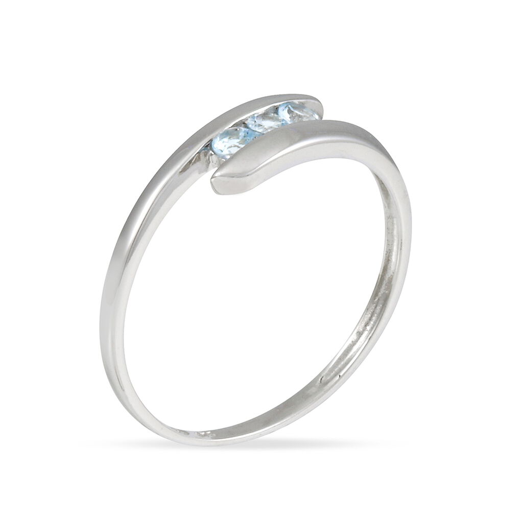 Bague Sally Or Blanc Topaze