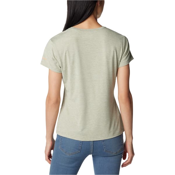 T-shirt randonnée COLUMBIA W SLOAN RIDGE GRAPHIC SHORT SLEEVE TEE SAFARI HEATHER/NATURALLY BOUNDLESS