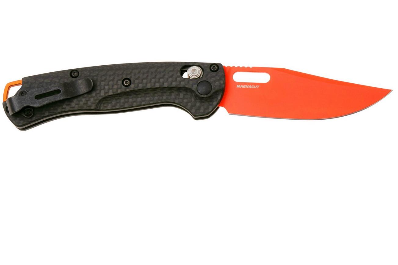 Benchmade Mini Taggedout 15533OR-01 CPM MagnaCut, Carbon Fiber, jachtzakmes