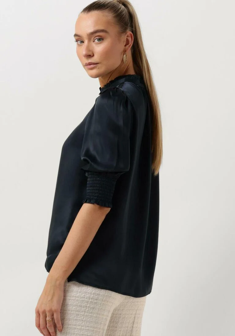 EST\\'SEVEN donkerblauwe est'seven blouse elise blouse bambu