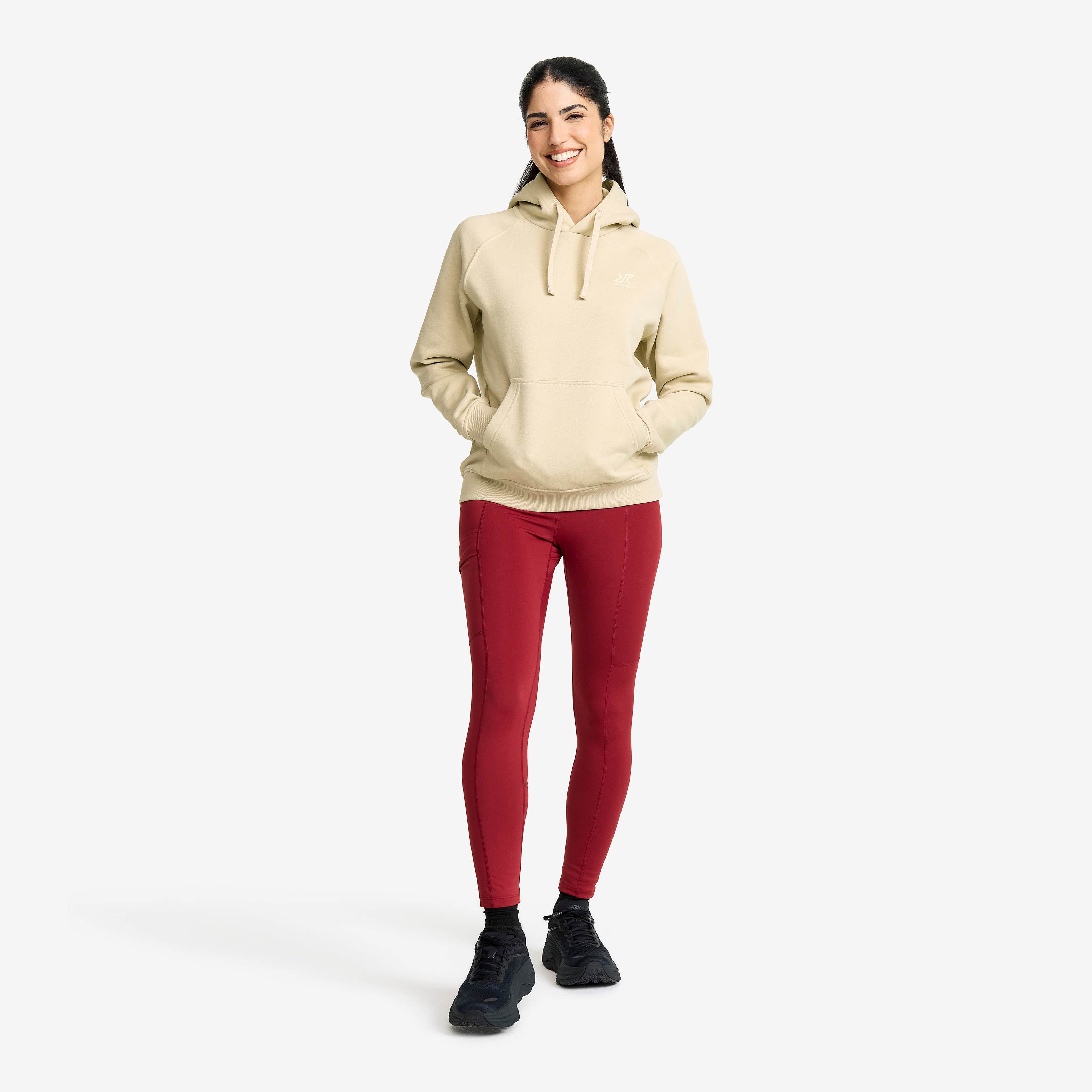 RVRC Hoodie Dame Oatmeal