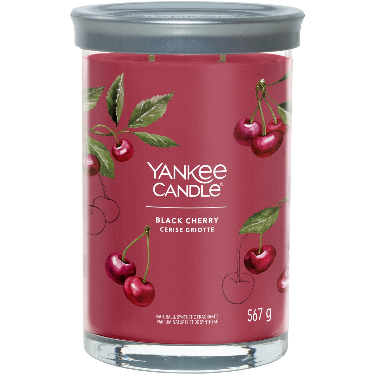 Bougie gobelet - Cerise griotte - Grand modèle - 567 g