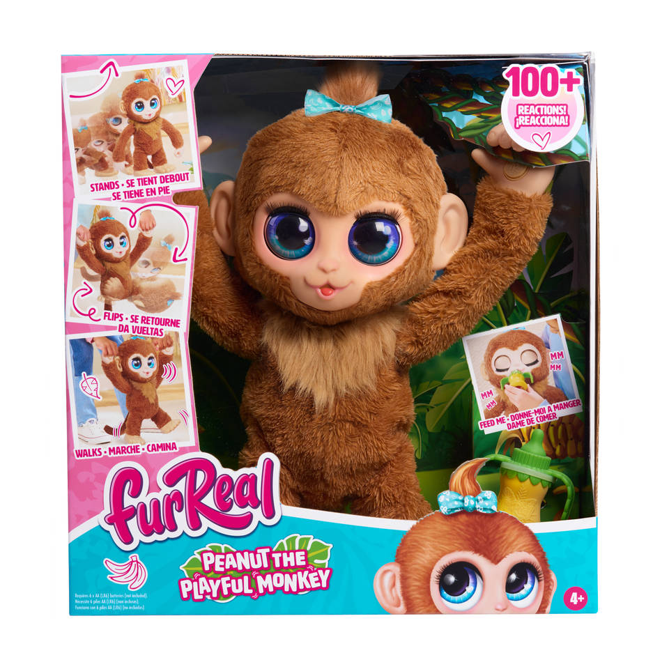 FurReal Peanut the playful monkey interactieve knuffel