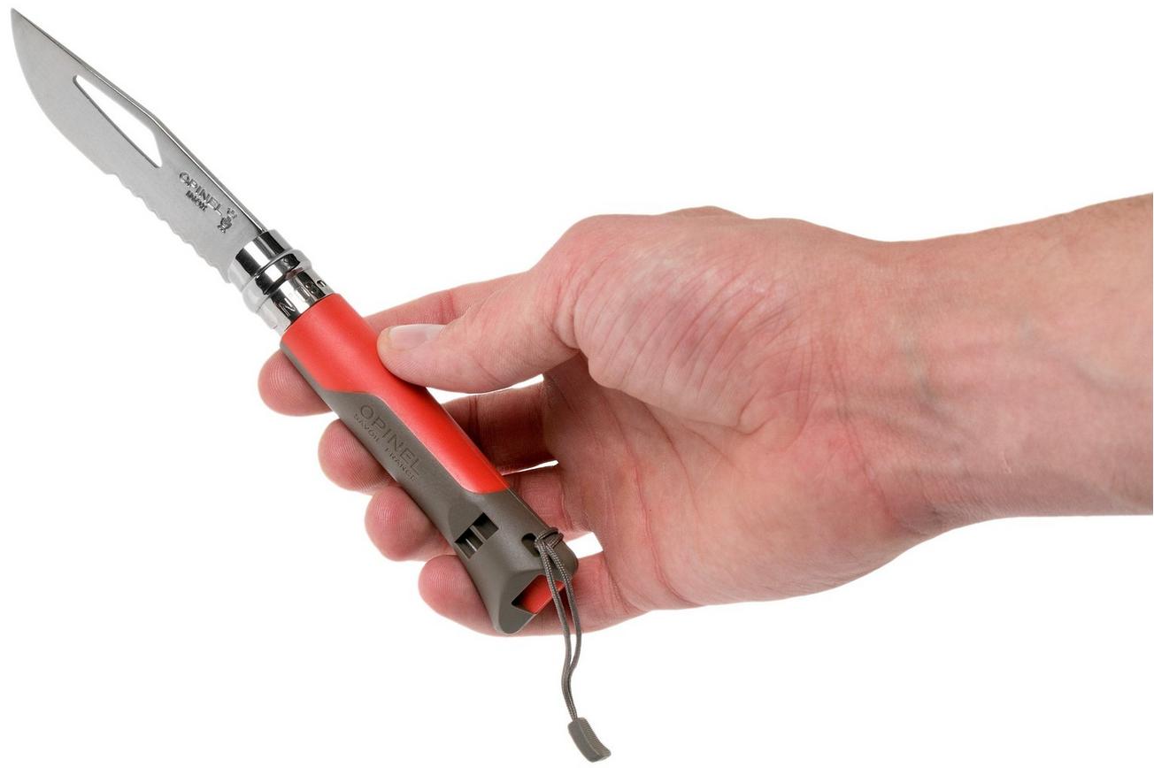 Opinel zakmes Outdoor No. 08 zakmes, Earth Red