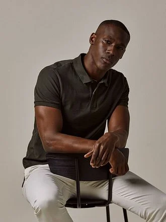 Profuomo Piqué Poloshirt Army Groen PPWD10019L-6 kopen