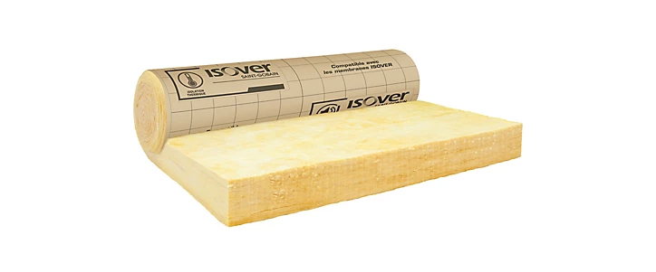 Laine de verre Murs ISOVER ép.140 mm - Rouleau kraft 2,7 x 1,2 m R. 4,35 m².K/W