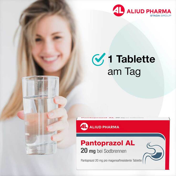 Pantoprazol AL 20 mg bei Sodbrennen, 7 St