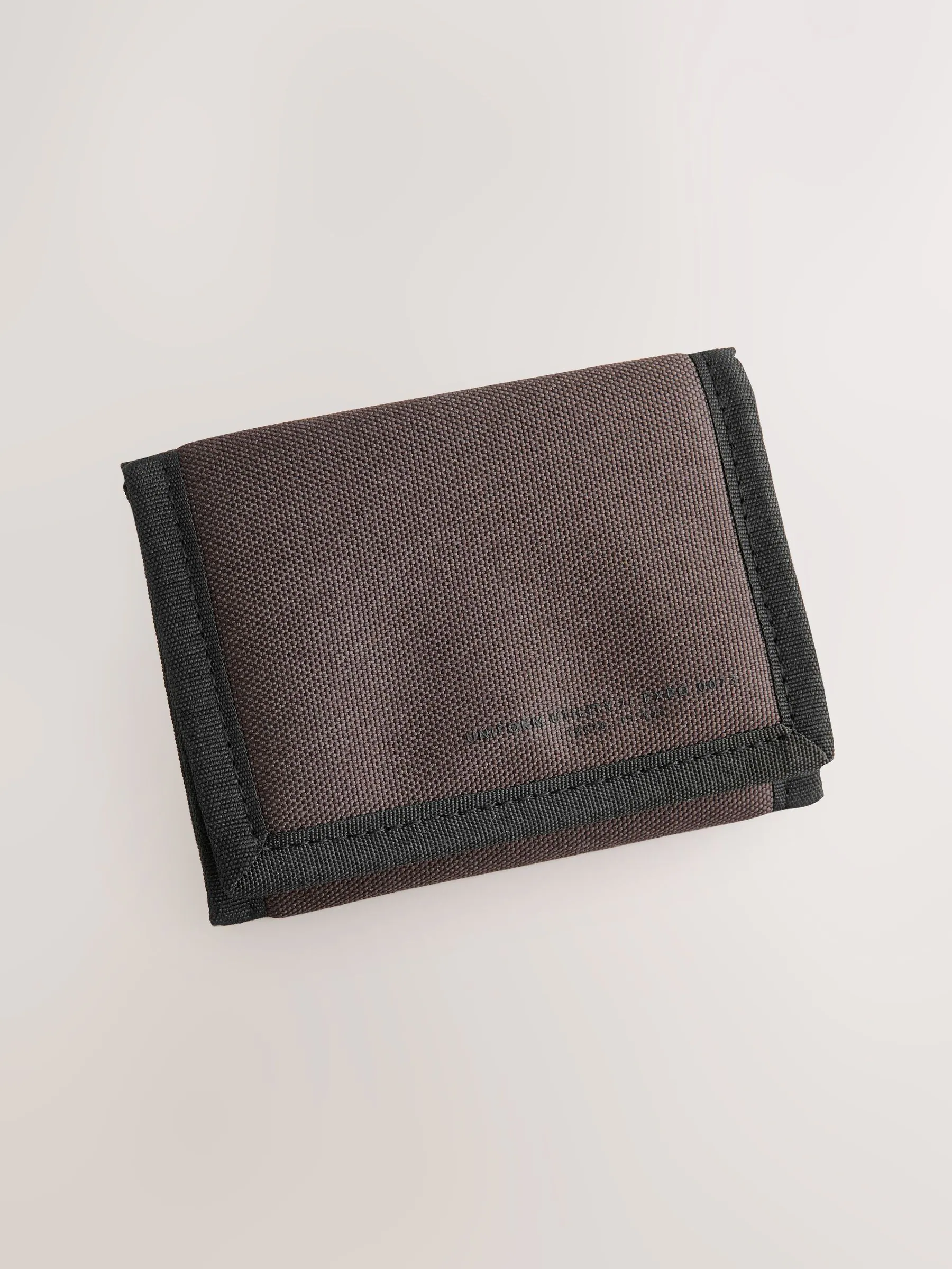 Bruin - Casual canvas portemonnee
