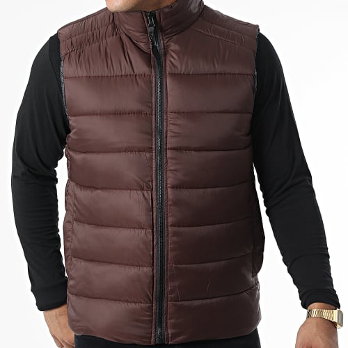 Doudoune Sans Manches Marron