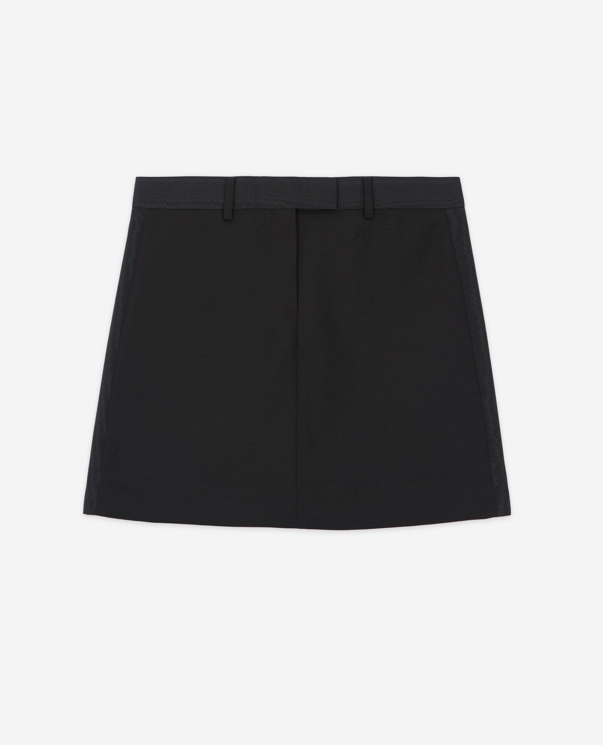 Jupe courte en laine noire