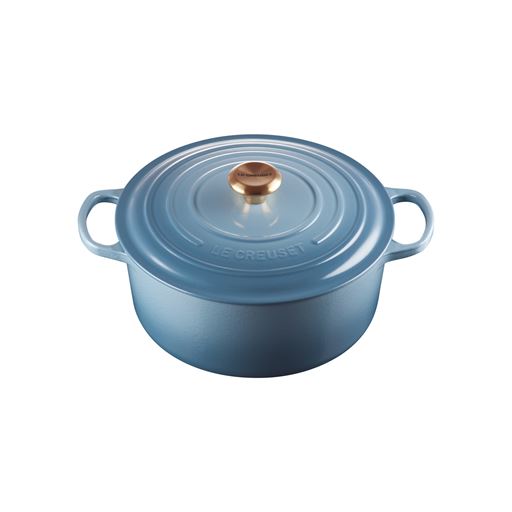 Le Creuset Signature Rund Støbejernsgryde, Chambray, 6,7 L