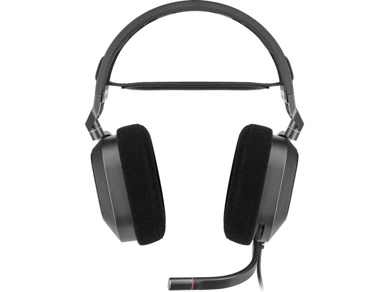 Corsair Headset HS80 RGB iCUE Schwarz Gaming-Headset mit 7.1-Surround-Sound