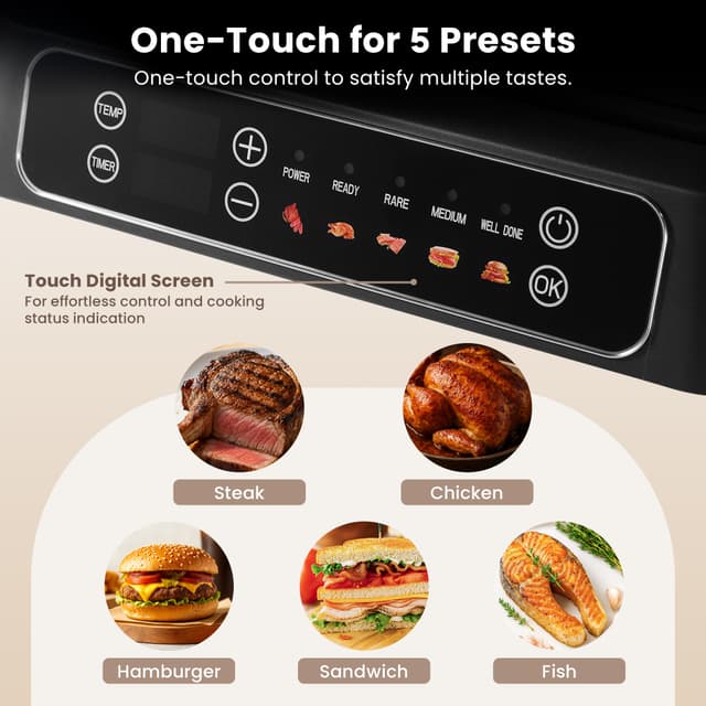 North digital panini grill 205007