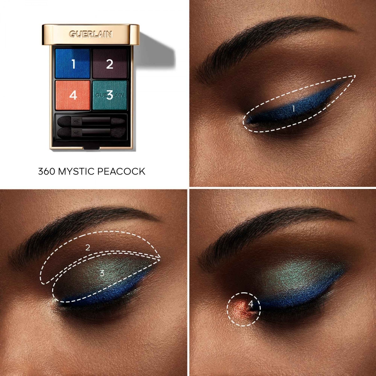 GUERLAIN Ombres G Ombres à Paupières 4 Couleurs
