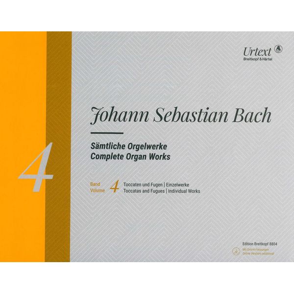 Breitkopf & Härtel Bach Sämtliche Orgelwerke 4
