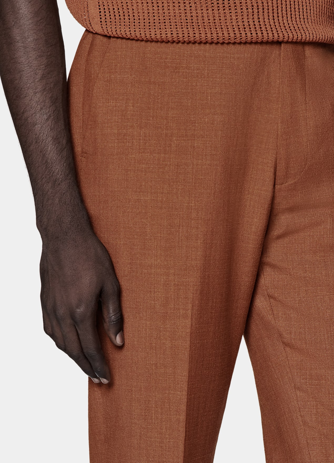 Costume Havana coupe Tailored orange foncé