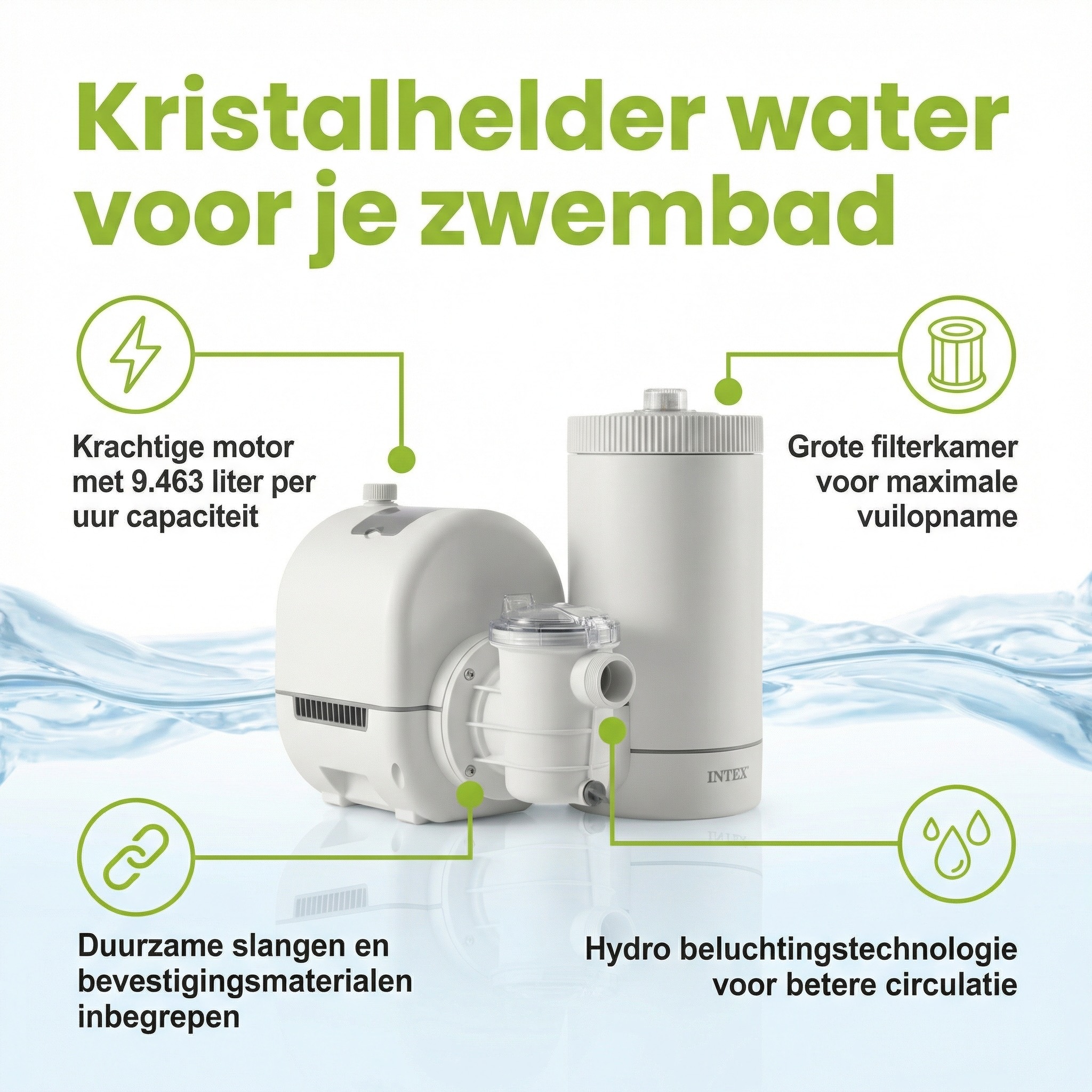 Intex 9.463 l/u filterpomp