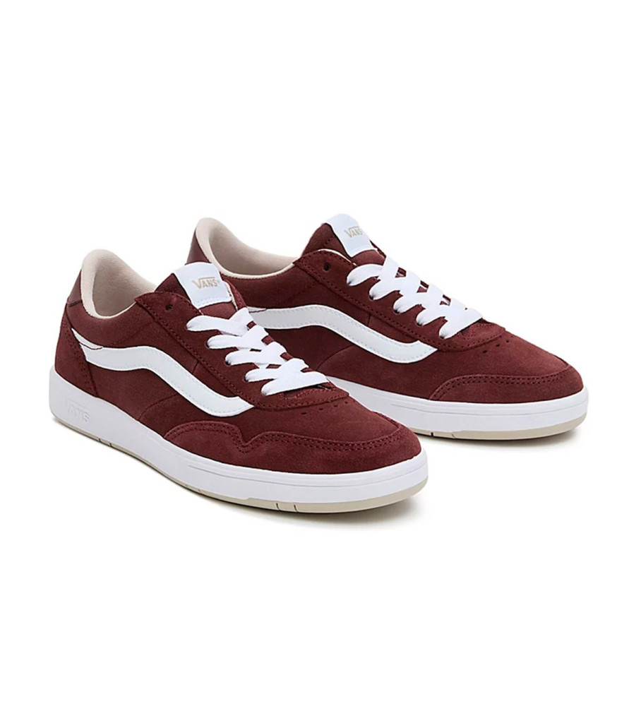 Tênis Vans UA Cruze Too CC de couro, cor bordô