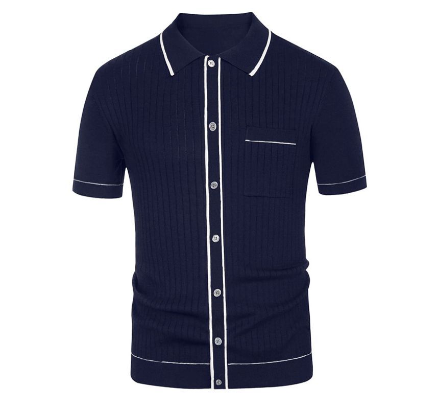 Bolgivy - Poloshirt met korte mouwen en contrasterende afwerking van ribbreisel