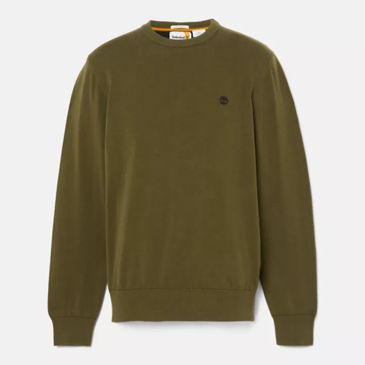 Pull à col rond Williams River pour homme en vert