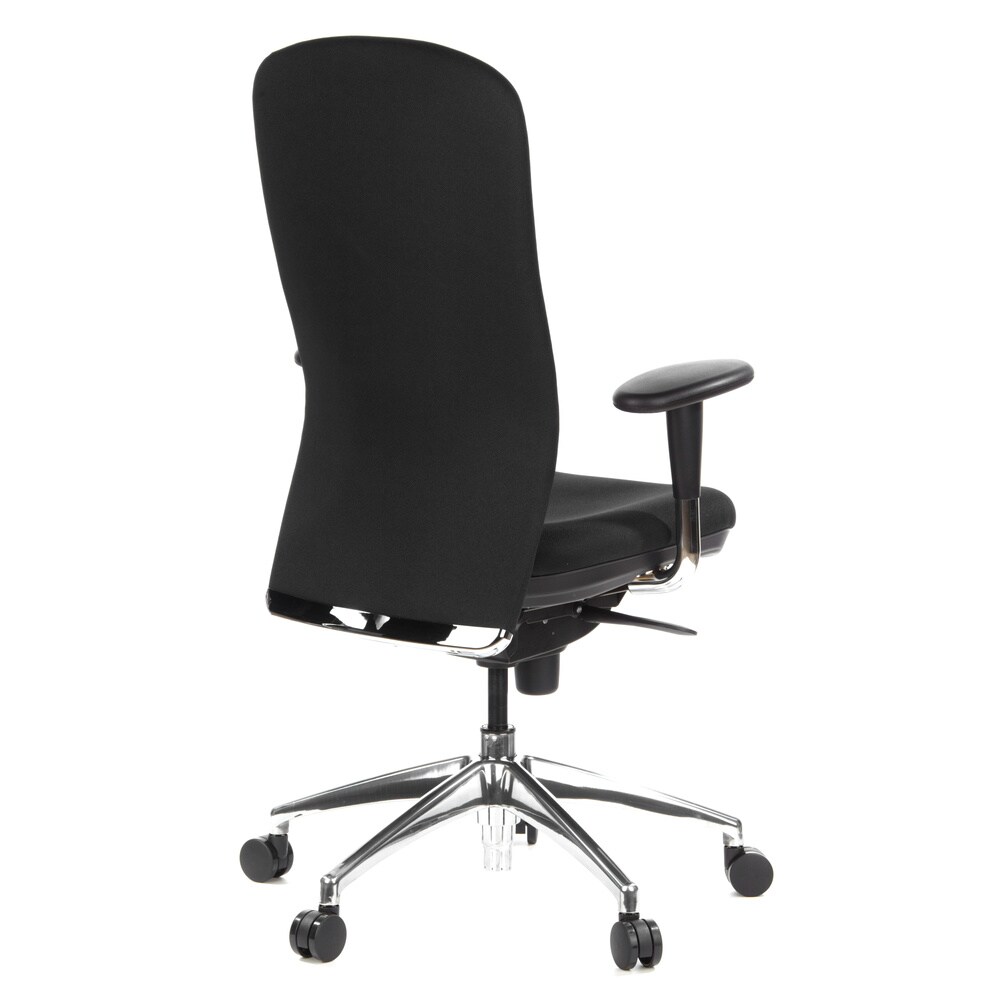 High End Bürostuhl HIGH-TEC Stoff mit Armlehnen (höhenverstellbar) hjh OFFICE