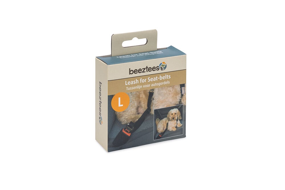 Beeztees   - Autogordel - Hond - zwart - S