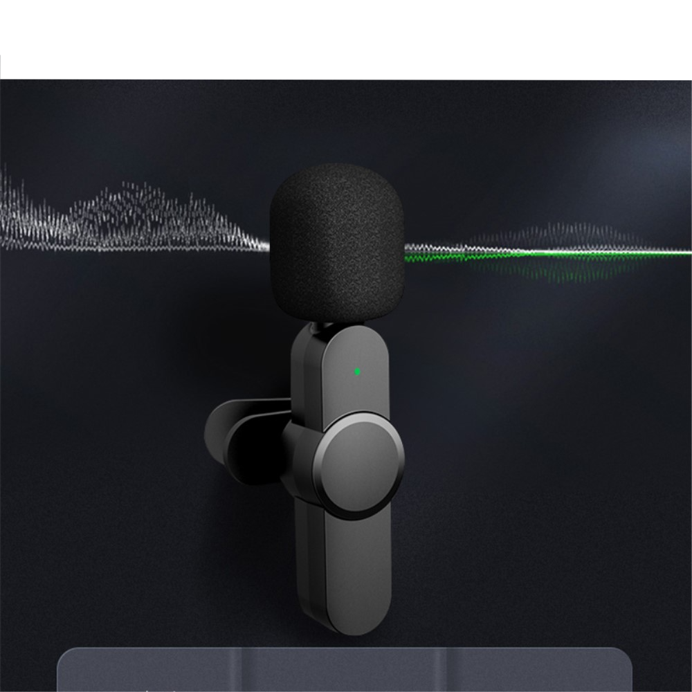 (3-tlg. Set) Kabelloses 360° Lavalier Mikrofon für Handy / Tablets mit USB C Anschluss   Rauschunterdrückung für Livestreams / Interview / Podcast