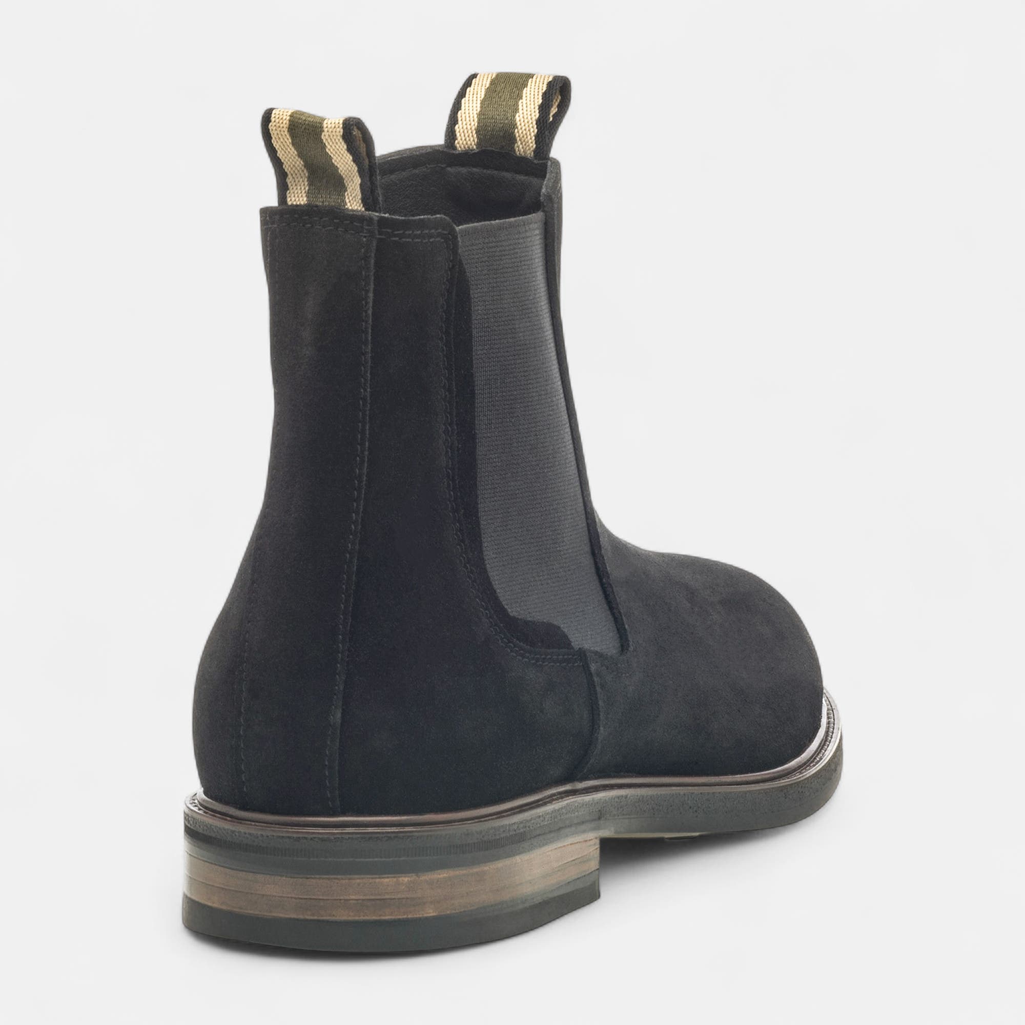 Boots chelsea Homme en cuir noir