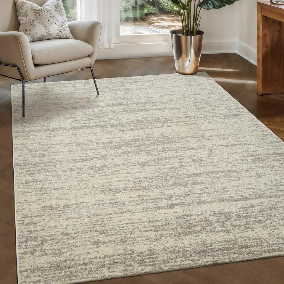 Relax Oslo - Laagpolig Effen Vloerkleed - Creme - 200x290 CM