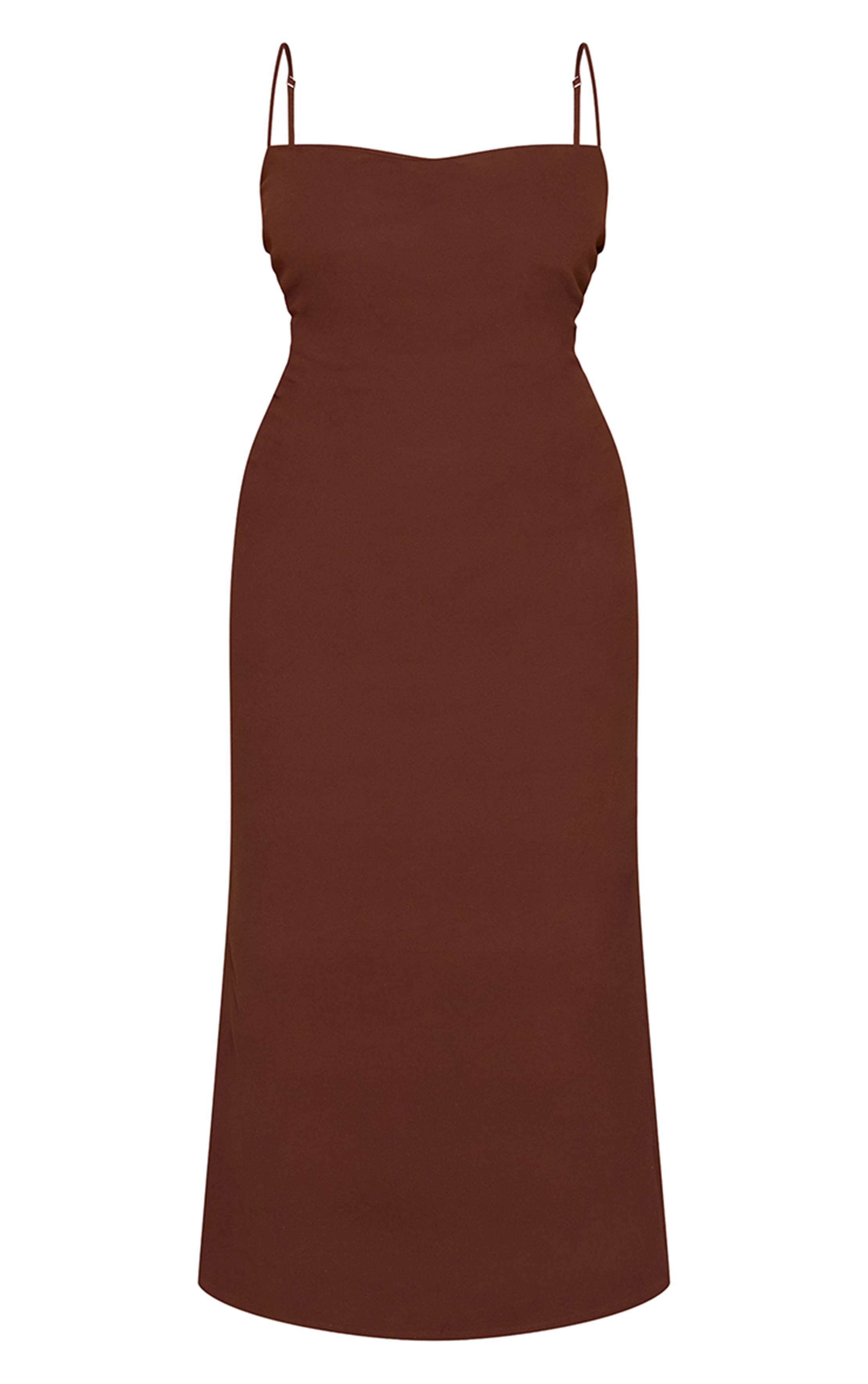 Chocolat Robe Maxi Grande Taille Au Toucher Doux