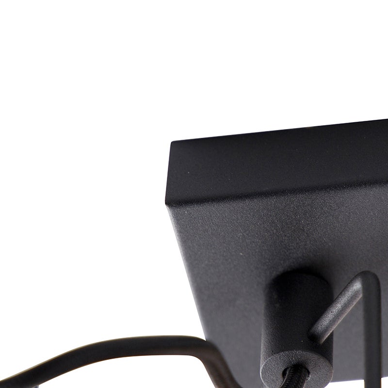 Industriële spot zwart 3-lamp - Suplux