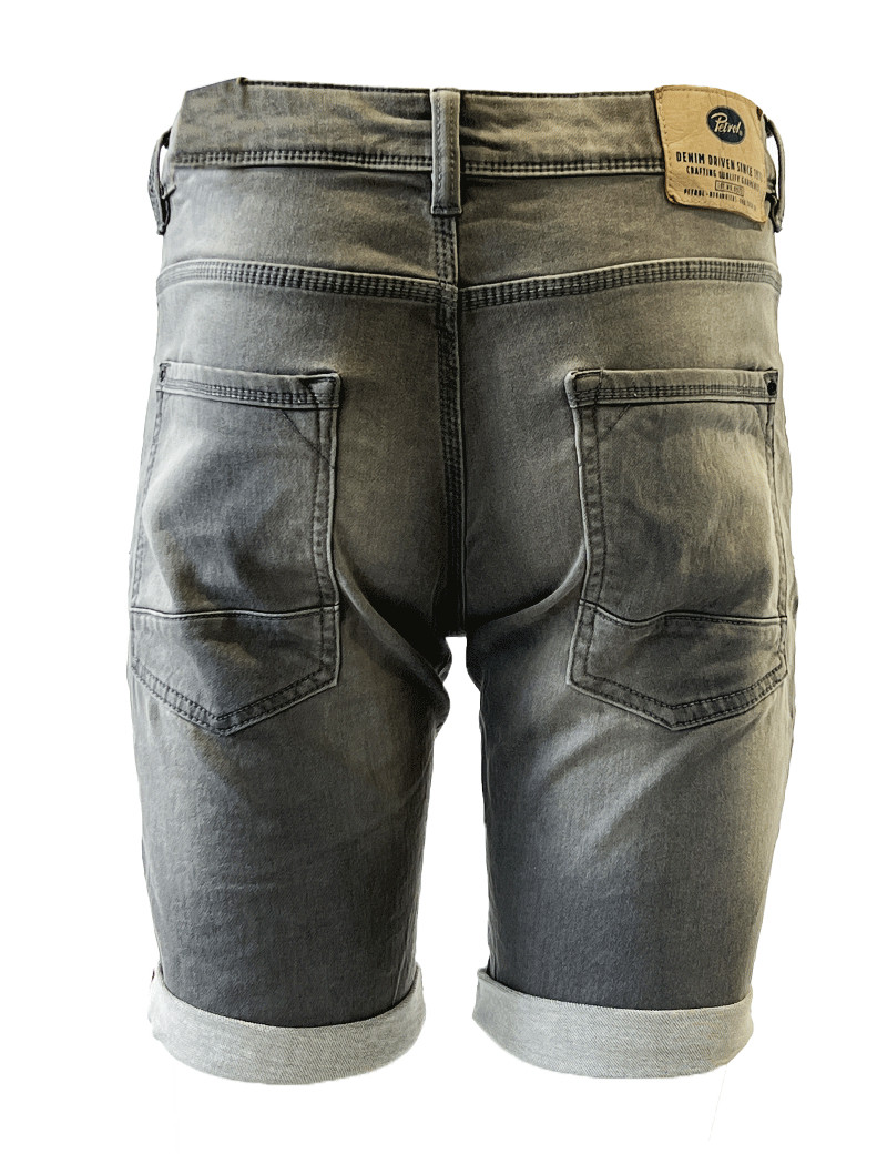 PETROL IND SHORT DENIM GREY
